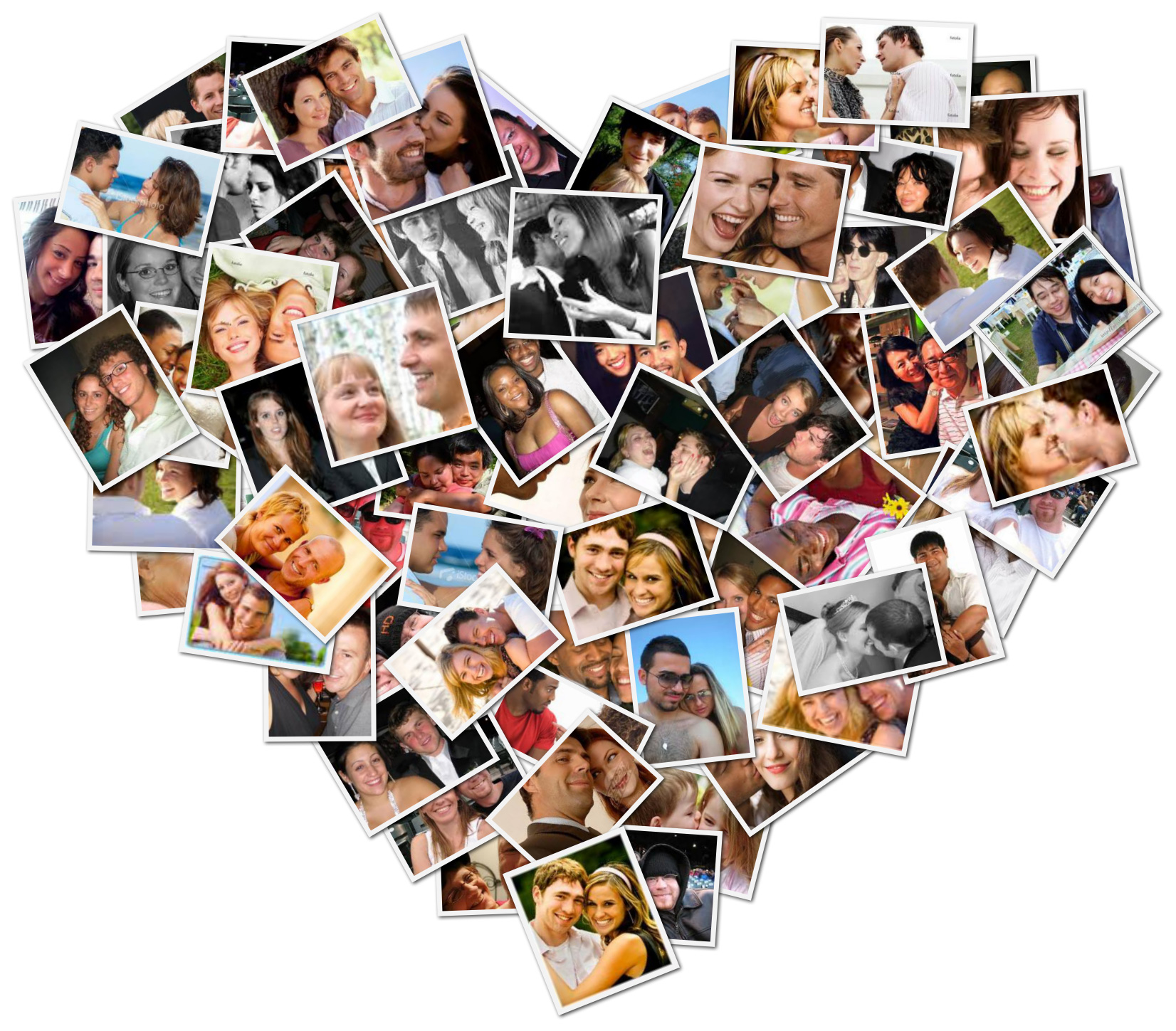 Original Thoughtful Touching Valentine S Day Idea Shape Collage Blog