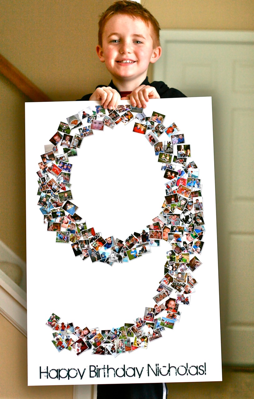 Birthday Collage Poster Shape Collage Blog