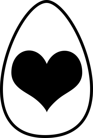 egg-heartshape