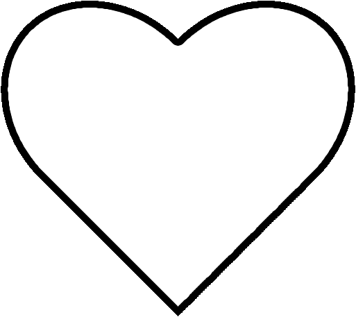 heart outline clipart