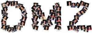A brand name made from faces