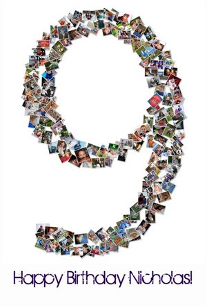 A birthday poster