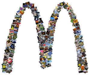 McDonald's picture collage