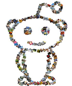 Reddit logo photo collage
